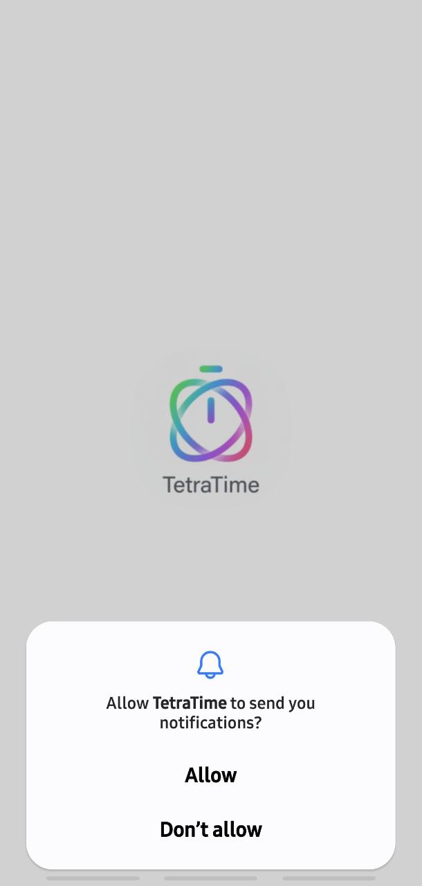 Notification permission screen